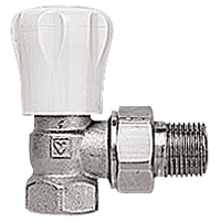 HERZ-GP radiatorinis valdymo vožtuvas - kampinis modelis