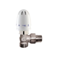 HERZ grįžtamojo srauto temperatūros ribotuvas- kampinio modelio komplektas