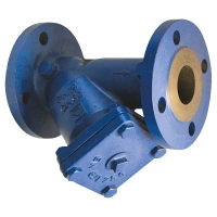 HERZ flanšinis filtras, pasvirusio
korpuso