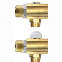 HERZ papildomas išėjimas kolektoriui su rankiniu
balansiniu vožtuvu